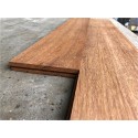 Massiv Merbau Planker. Natur / Select. Dim. 20 mm x 130 x 400-1800 mm. Skarpkantet. Ubehandlet.