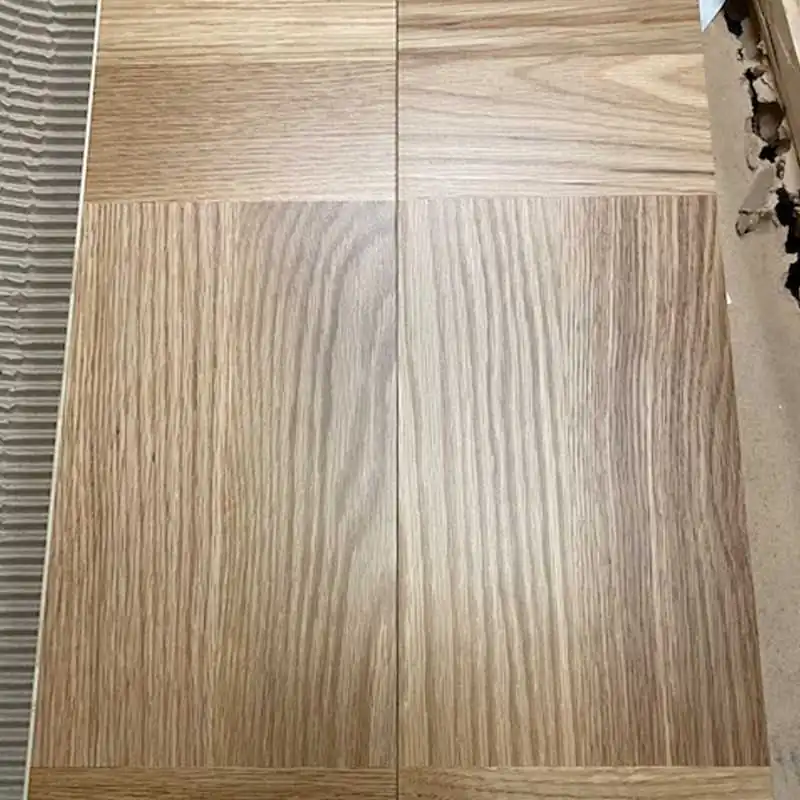Lamel Eg 2 stav. Hollandsk Mønster. 2 stave på tværs. Lyss. Select. Dim. 23 x 150 x 2430 mm. Natur matlak.