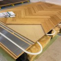 Bambus Parket. Massiv. Dim. 15 x 75 x 450 mm. Carboniseret. Ubehandlet.