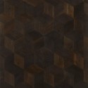 Massiv Moseeg Mønsterflise. Hexparket. Dim. 20,5 mm x 370 x 370 x 370 mm. Ubehandlet.