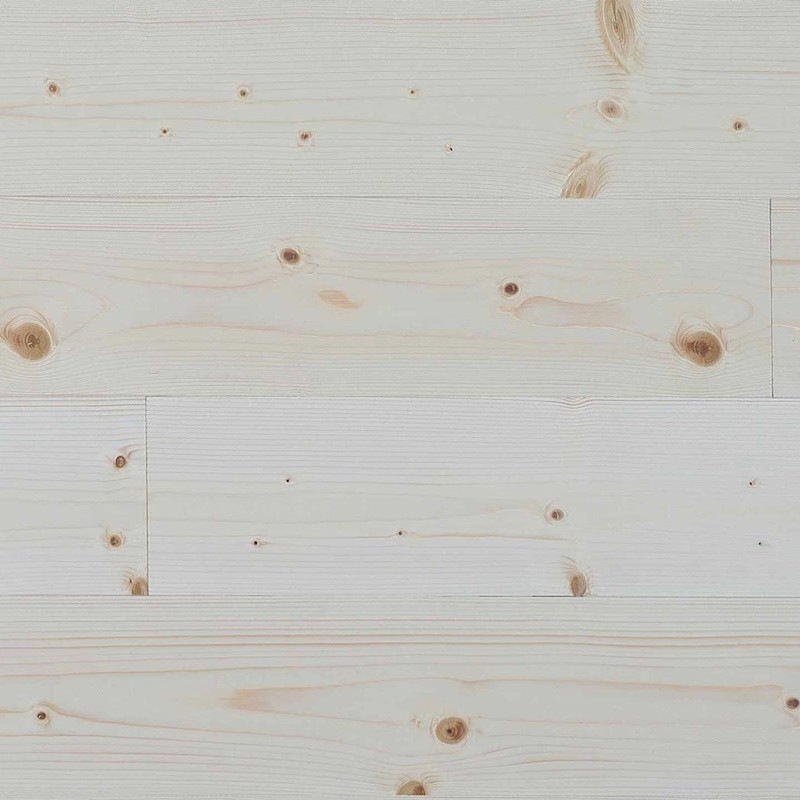 Massiv Nordisk Gran A/B Planker - Dim. 25 x 135 x 1973 mm. Naturolie.