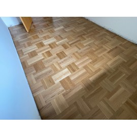 Lamel Eg 3 stav. Hollandsk Mønster. 4 stave på tværs. Liestal. Select. Dim. 22 x 196 x 3048 mm. Natur matlak.