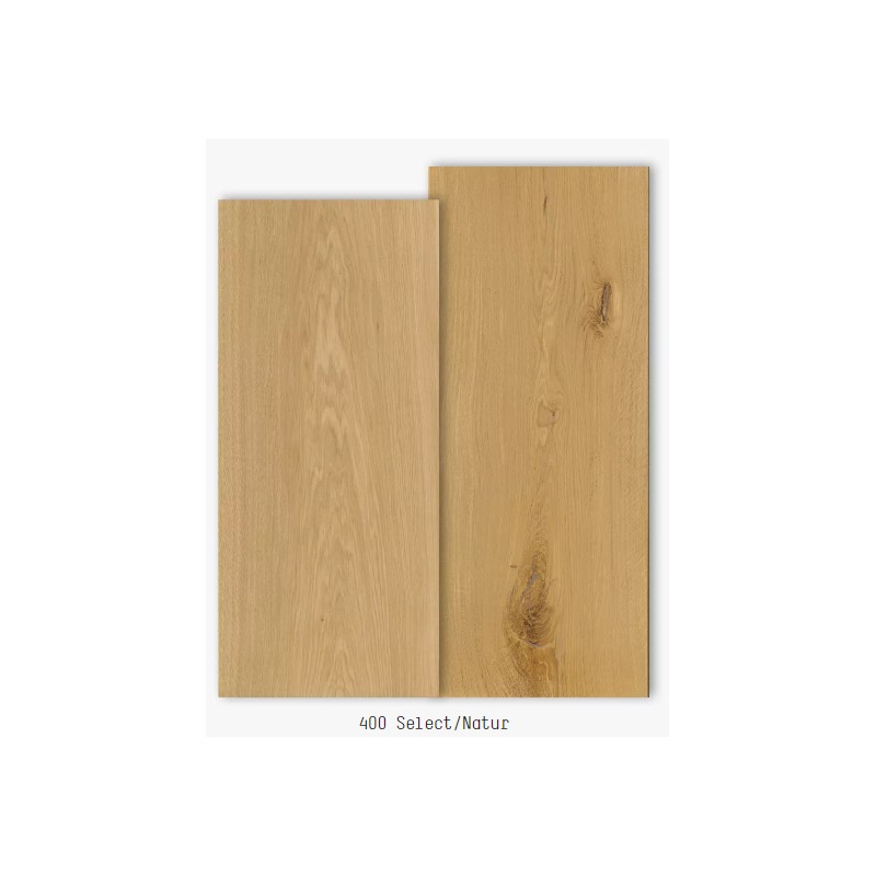 Massiv Eg Planker. Select. Dim. 30 x 400 mm. Faldende længde: 2 til 6 meter. Ubehandlet.