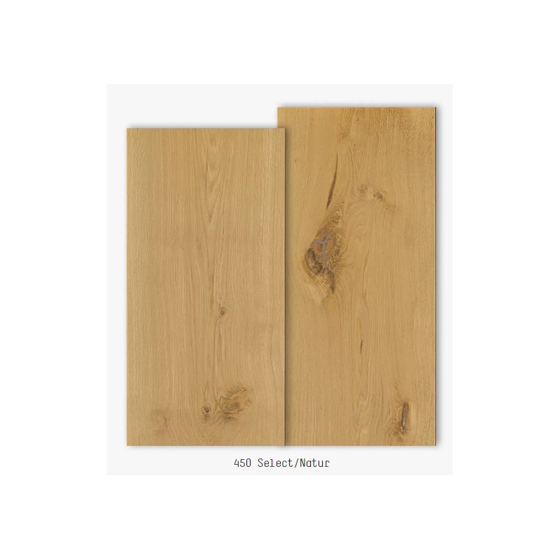 Massiv Eg Planker. Select. Dim. 30 x 500 mm. Faldende længde: 2 til 6 meter. Ubehandlet.