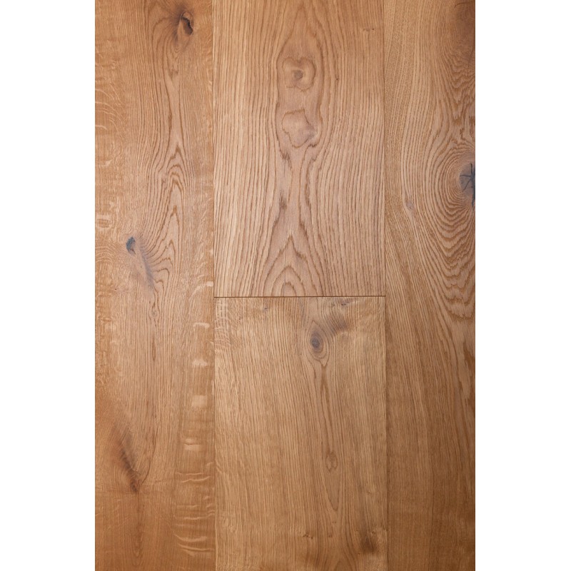 Lamel Eg Planker. Dim. 15 x 260 x 2200 mm. Børstet. Faset. Rustic. Natur Matlak.