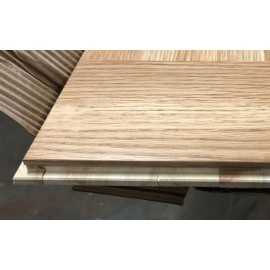 Lamel Eg 3 stav. Hollandsk Mønster. 1 stave på tværs. Wald. Select med splint. Dim. 22 x 200 x 2880 mm. Natur matlak.