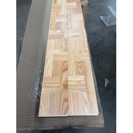 Lamel Ask Fletparket. Sankt Gallen. Natur. Dim. 22 x 175 x 3030 mm. Natur matlak.