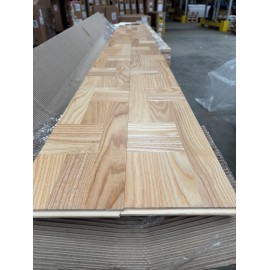 Lamel Ask Fletparket. Sankt Gallen. Natur. Dim. 22 x 175 x 3030 mm. Natur matlak.