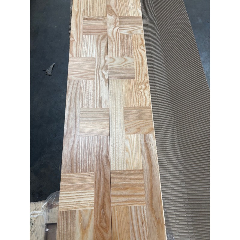 Lamel Ask Fletparket. Sankt Gallen. Natur. Dim. 22 x 175 x 3030 mm. Natur matlak.