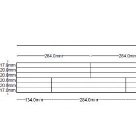Lamel Valnød 6 stav. Parketbrædder. Staufen. Natur/Select. Skarpkantet. Dim. 22 x 114 x 1554 mm. Ubehandlet.