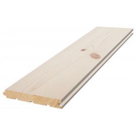 Massiv Fyr Planker. Exclusiv. Dim. 25 x 135 mm. Faset. Ubehandlet.