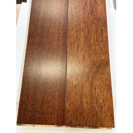 Lamel Merbau Planker. Natur / Select. Dim. 12 mm x 165 x 400-1500 mm. Faset kanter. Mat Lak.