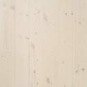 Massiv Fyr Planker. Natur. Faset kanter. Dim. 25 x 160 mm. Hvid Håndvoksolie.