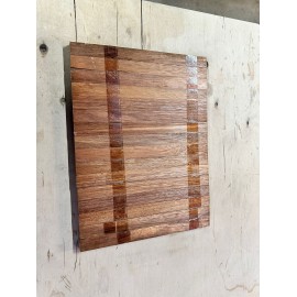 Massiv Merbau Højkantsparket. Industri. Dim. 14 mm x 20 mm x 250 mm. Ubehandlet.