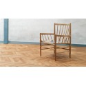 Massiv Eg Sildeben. Dim. 16 mm x 68 x 408 mm. Ubehandlet.