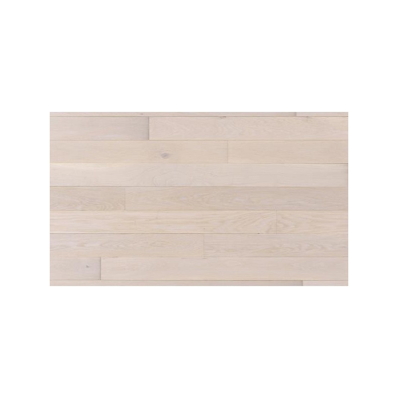 Massiv Eg Nordic White Plus Plank. Harmony. Dim. 15 mm x 129 x 600-2500 mm. Ultramat lakeret.