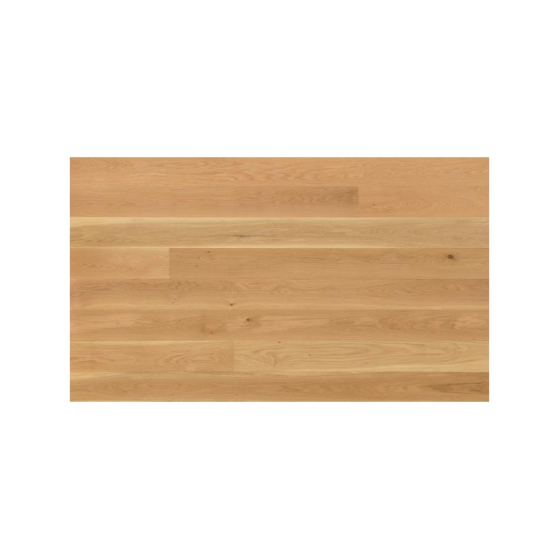 Massiv Eg Plank. Variation. Dim. 20,5 mm x 185 x 600-3000 mm. Silkemat lakeret.