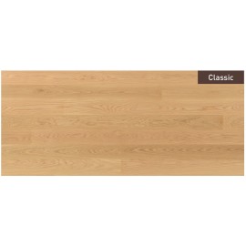 Massiv Eg Plank. Classic. Dim. 20,5 mm x 140 x 600-2400 mm. Silkemat lakeret.