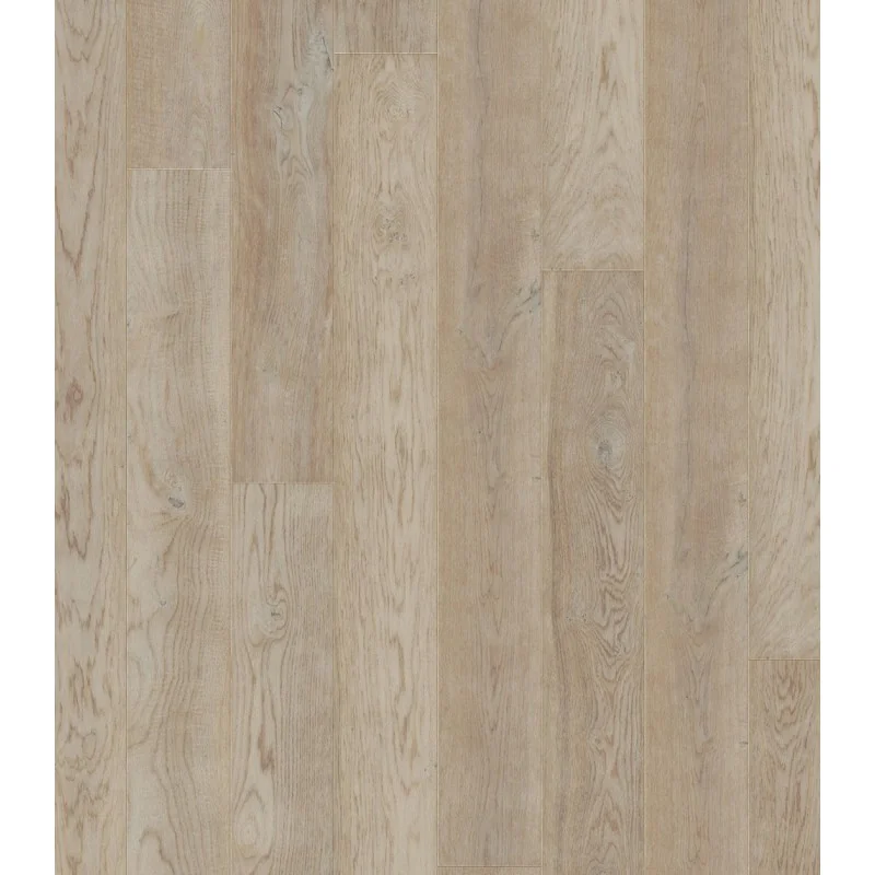 Lamel Eg Planker Papeete. Dim. 14,2 x 240 x 2130 mm. Børstet. Faset. Matlak.
