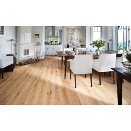 Eg Hultaby. 1 stav. Naturolie. Håndskrabet. Faset kanter. Hvid.