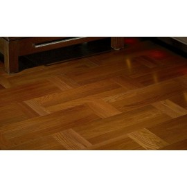 Lamel Eg 3 stav. Hollandsk Mønster. 2 stave på tværs. Ruswil. Select. Dim. 22 x 180 x 1800 mm. Natur matlak.