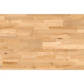 Lamel Bøg Parket. Knotty. 3 stav. Hjerter. Dim. 14 x 198 x 2390 mm. Mat lak.