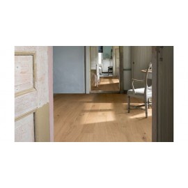 Eg Nouveau White. 1 stav. Mat lak. Børstet. Fasede kanter. Hvid.