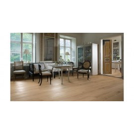 Eg Nouveau White. 1 stav. Mat lak. Børstet. Fasede kanter. Hvid.