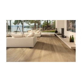 Eg Nouveau White. 1 stav. Mat lak. Børstet. Fasede kanter. Hvid.