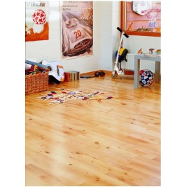 14 mm massiv Bøg parket. Bredde 129 mm. Variation. Ultramat lakeret.