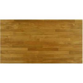 Massiv Eg Skibsparket. Classic. Dim. 14 mm x 129 x 0-1890 mm. Silkemat lakeret.