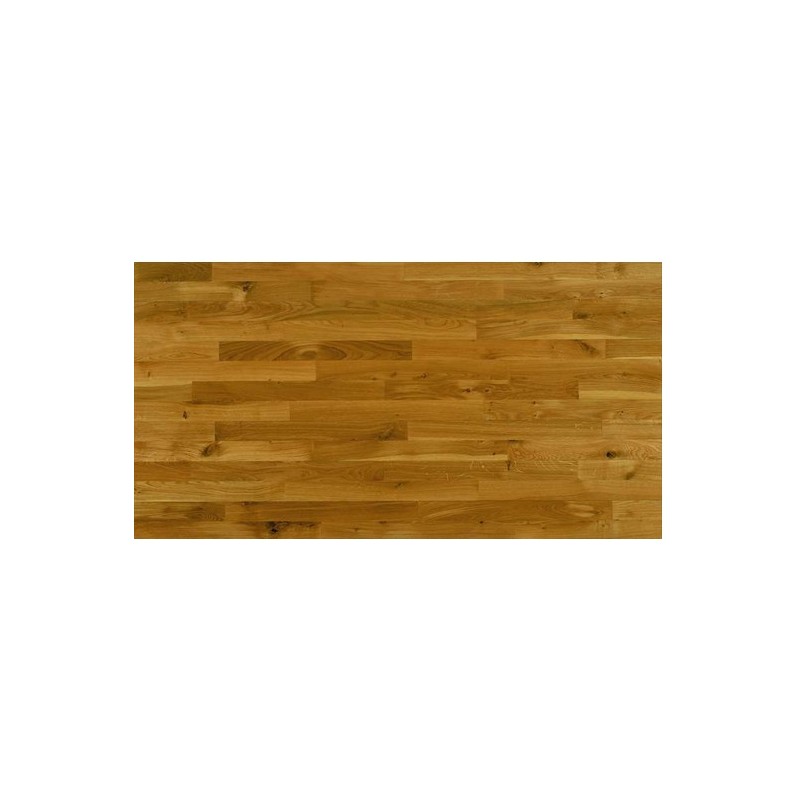 Massiv Eg Skibsparket. Harmony. Dim. 14 mm x 129 x 0-1890 mm. Silkemat lakeret.