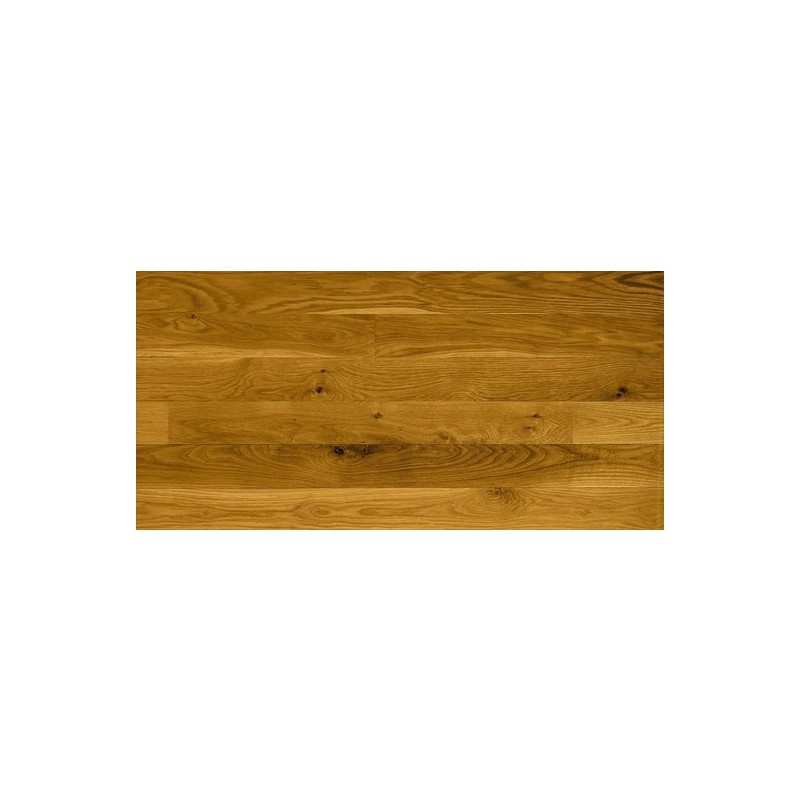 Massiv Eg Skibsplank. Harmony. Dim. 15 mm x 129 x 600-2500 mm. Olieret.