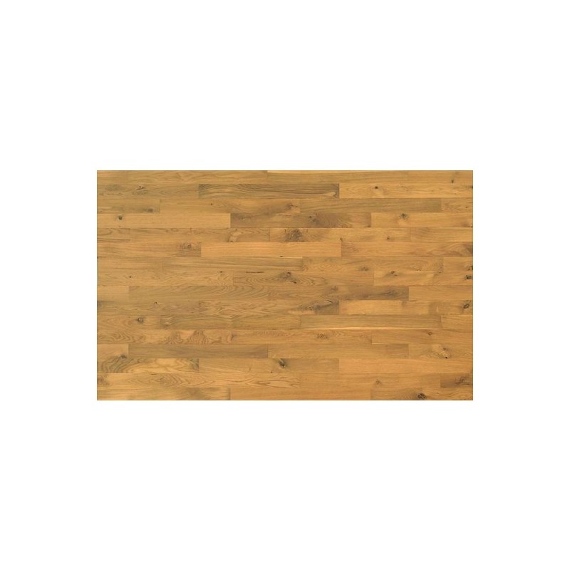 Massiv Eg Nordic Skibsparket. Variation. Dim. 14 mm x 129 x 0-1890 mm. Ultramat lakeret.