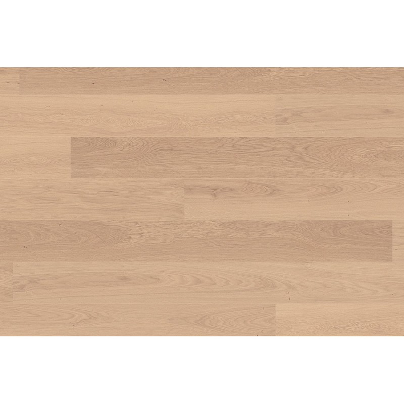 Lamel Eg Plank. Uniform. Børstet. Kløver. Dim. 14 x 195 x 2390 mm. Hvid olie.