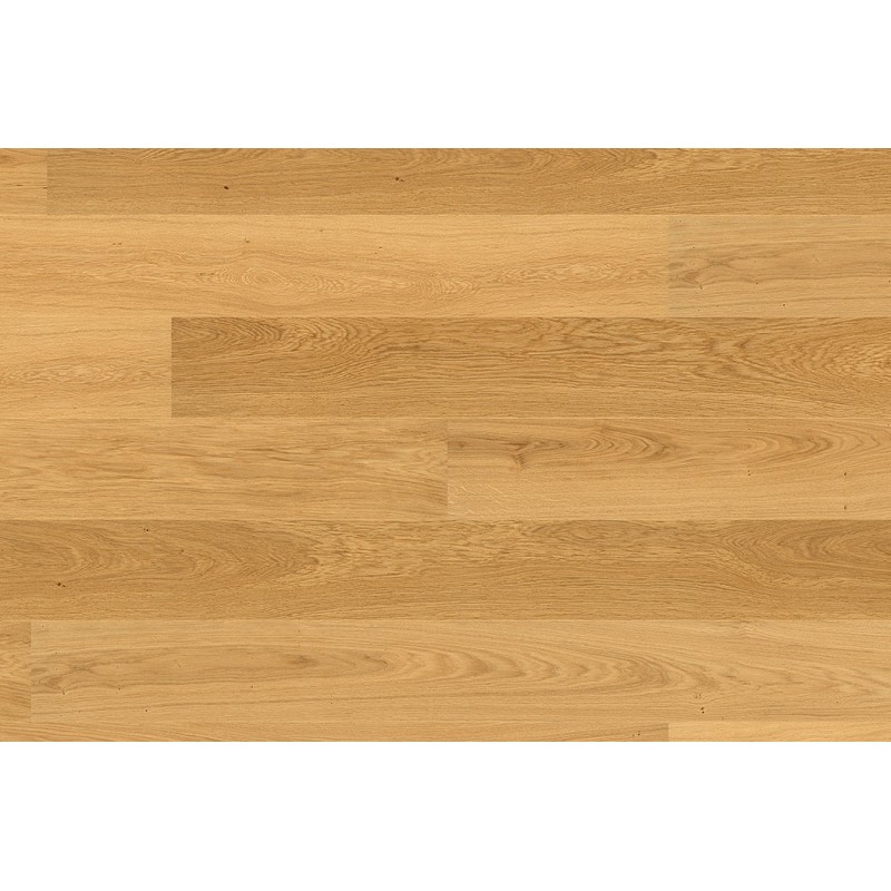 Lamel Eg Plank. Uniform. Børstet. Kløver. Dim. 14 x 195 x 2390 mm. Mat lak.