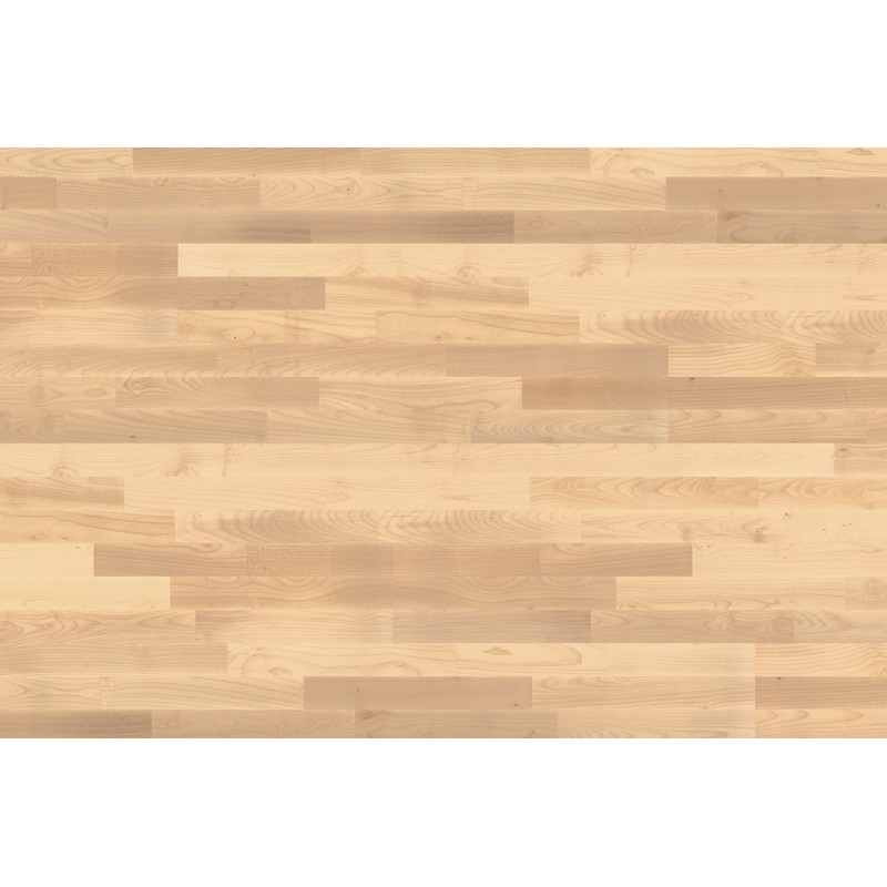 Lamel Bjergahorn Parket. Uniform. Kløver. Dim. 14 x 198 x 2390 mm. Mat lak.
