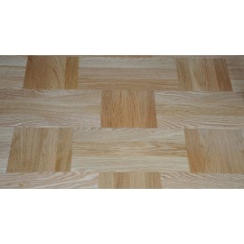 Lamel Eg 3 stav. Hollandsk Mønster. 4 stave på tværs. Lenk. Select. Dim. 22 x 167 x 2160 mm. Natur matlak.