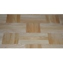 Lamel Eg 3 stav. Hollandsk Mønster. 4 stave på tværs. Lenk. Select. Dim. 22 x 167 x 2160 mm. Natur matlak.