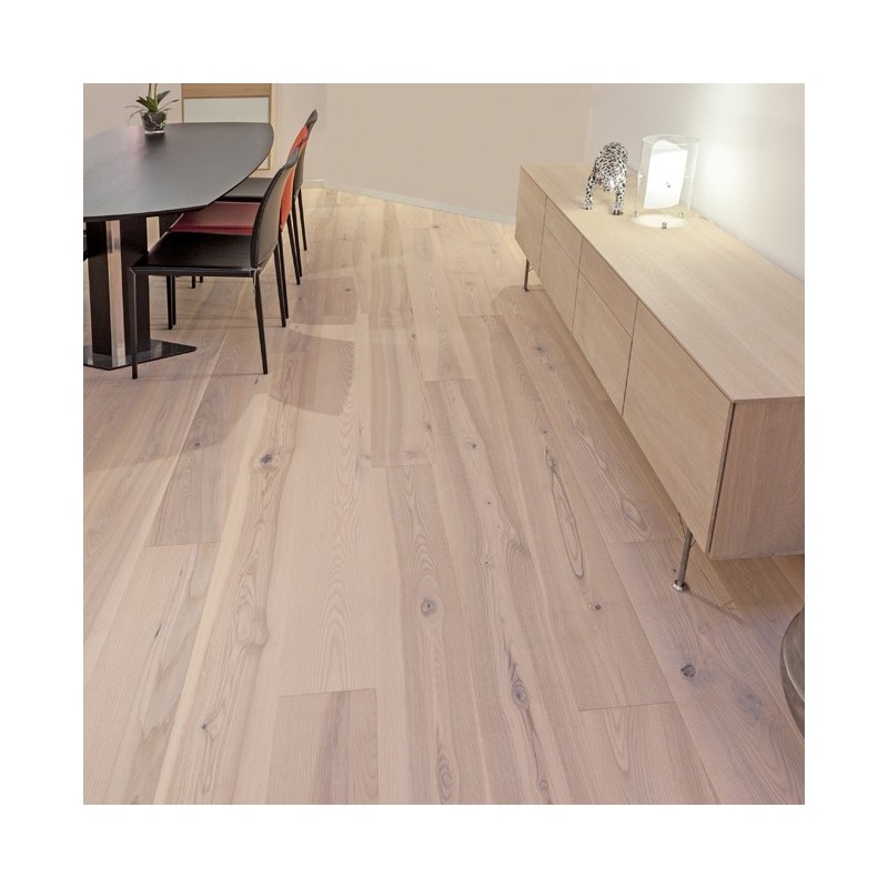 Lamel Ask Planker. Prestige Atlantic. Dim. 15 x 235 mm. Hvidolie.