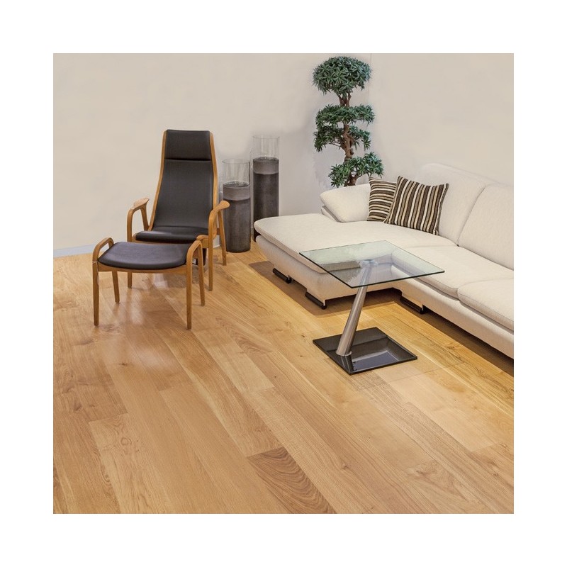 Lamel Eg Planker. Natur. Dim. 22 x 185 mm. Natur matlak.