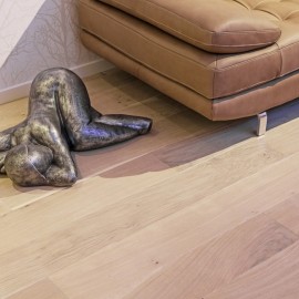 Lamel Eg Planker. Prestige Pacific. Dim. 22 x 235 mm. Hvid matlak.