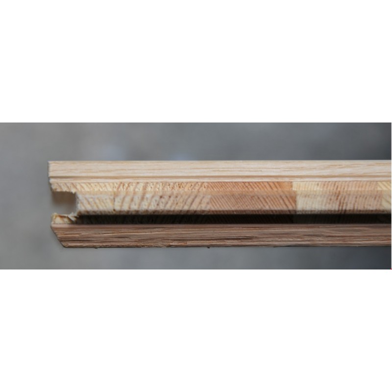 Lamel Eg Fletparket. Zug. Select. Dim. 22 x 200 x 3616 mm. Ubehandlet.