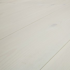 MODERN. Massiv Fyr Planker. Standard. Dim. 20 x 113 mm. Hvid behandlet.