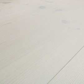 PATINA. Massiv Fyr Planker. Standard. Børstet. Dim. 30 x 180 mm. Hvid behandlet.