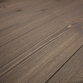 PATINA. Massiv Fyr Planker. Standard. Børstet. Dim. 20 x 135 mm. Brun behandlet.