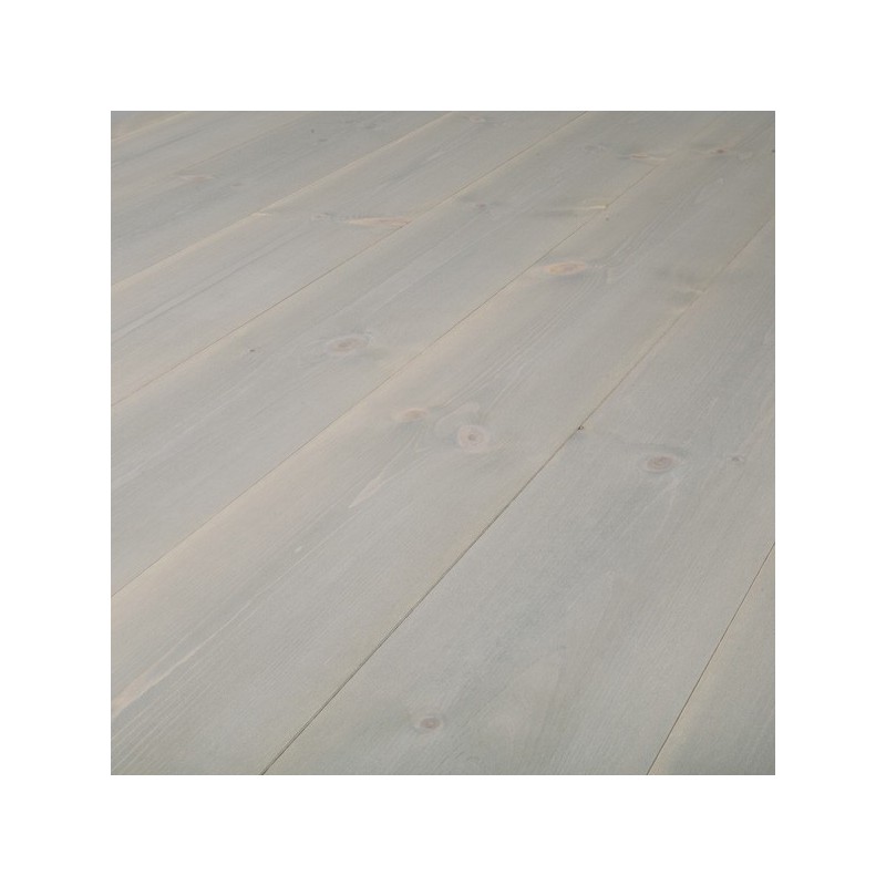 TREND. Massiv Fyr Planker. Standard. Dim. 20 x 135 mm. Grå voks behandlet.