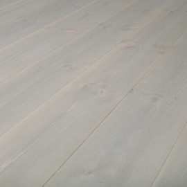 TREND. Massiv Fyr Planker. Standard. Dim. 25 x 180 mm. Grå voks behandlet.