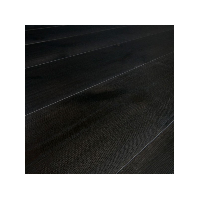 TREND. Massiv Fyr Planker. Standard. Dim. 25 x 180 mm. Sort voks behandlet.