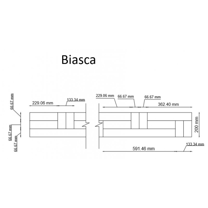 Lamel Eg Fletparket. Biasca. Natur. Dim. 22 x 200 x 3624 mm. Ubehandlet.